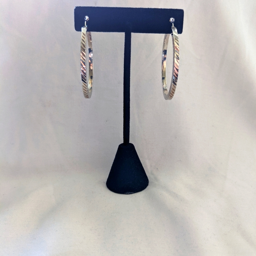 Sterling silver hoops